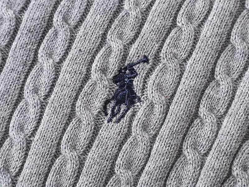 Style number: 2501 P200 Polo Ralph Lauren sweater Pony embroidered cable style single-breasted long-sleeved knit Color: White Pink Black Navy Gray Size: S (90-100) m (110-120) L (130-140) xL (150-160)